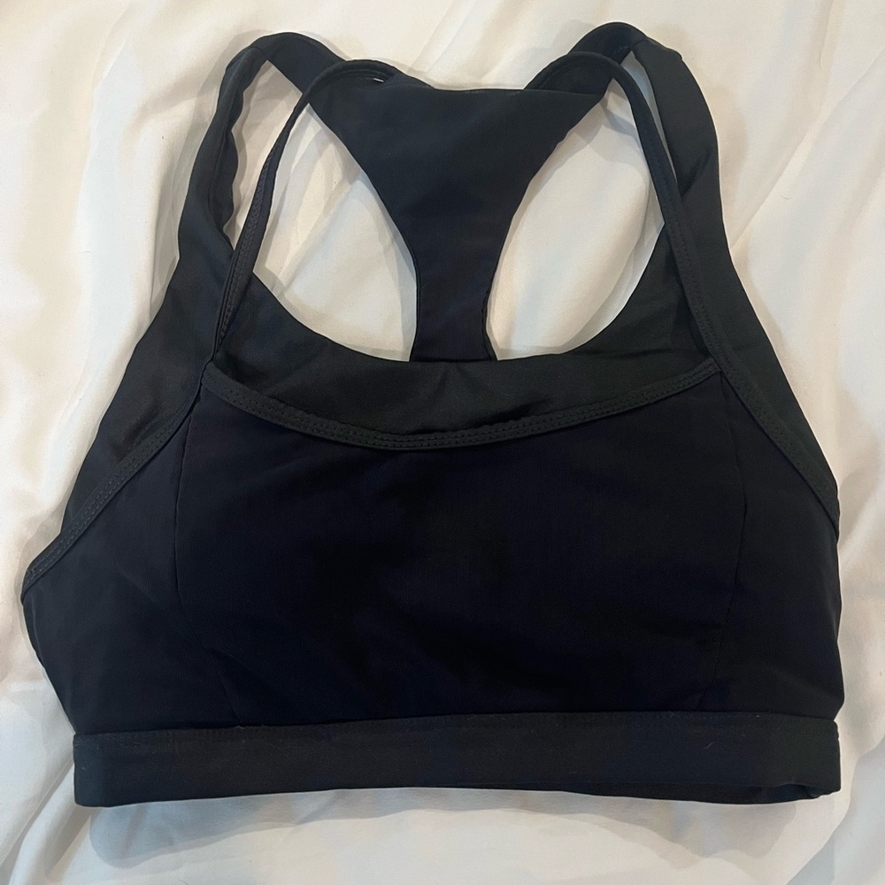 Fabletics Black Racerback Sports Bra Intimates